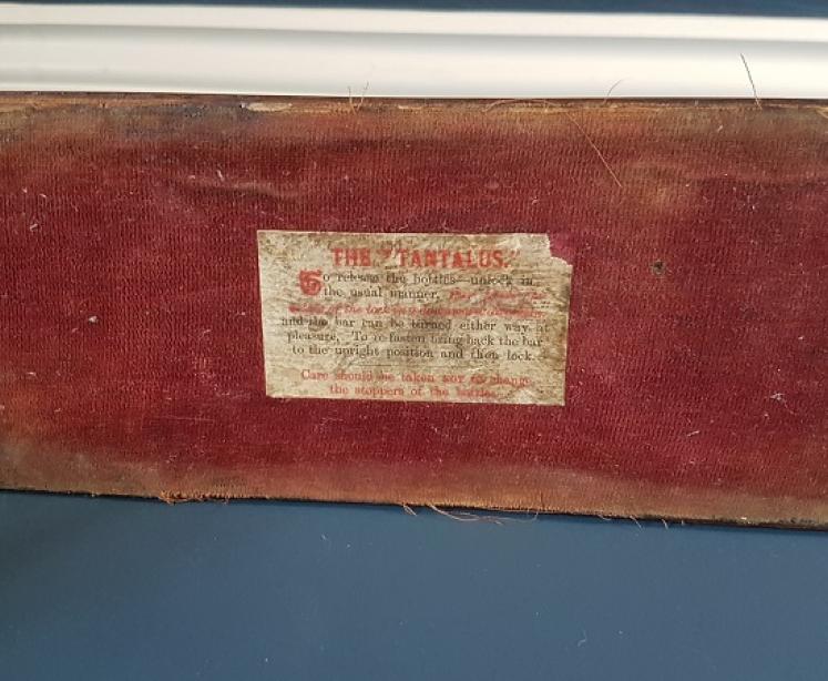 Victorian Betjamann's Three Bottle Liqueur Tantalus - Image 7