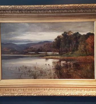 Large Victorian Oil on Canvas By Peter Buchanan