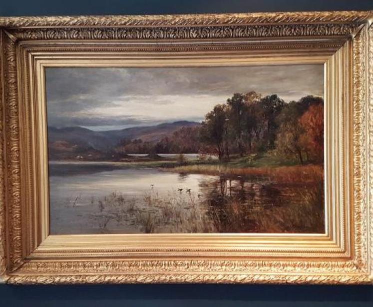 Large Victorian Oil on Canvas By Peter Buchanan - Image 1