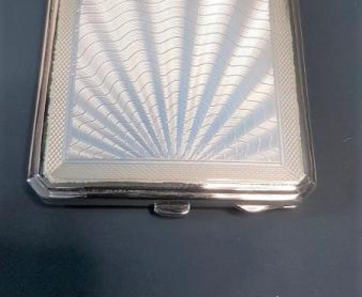 Antique Silver and Enamel Compact - Image 1