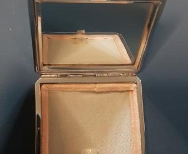 Antique Silver and Enamel Compact - Image 2