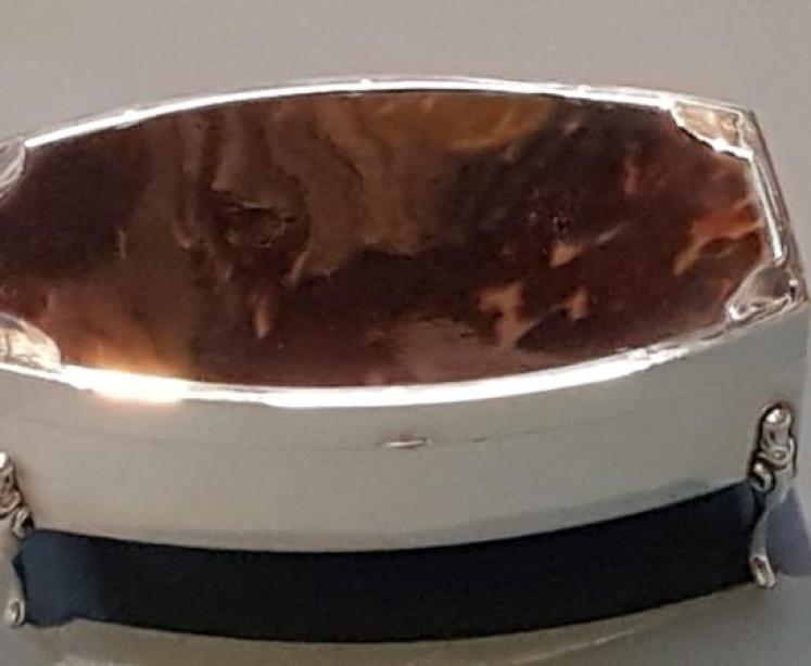 Antique Silver & Tortoiseshell Jewel Box - Image 6