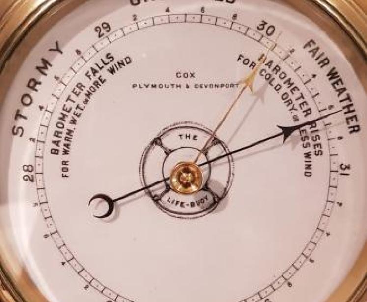 Victorian Ships Bulk Head Marine Barometer - Image 3