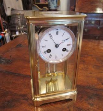 Very Small 19th Century French 'Four Glass' Clock