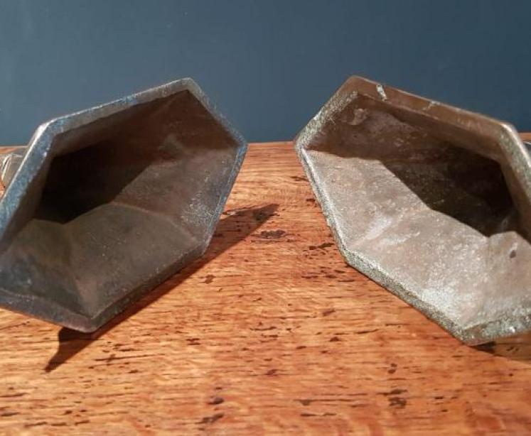 Pair of Superior Quality Victorian Cast Brass Candlesticks - Image 6