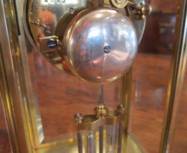 Very Small 19th Century French 'Four Glass' Clock - Image 3