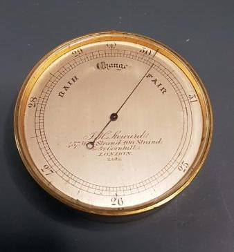 Fine Quality Antique Campaign Barometer