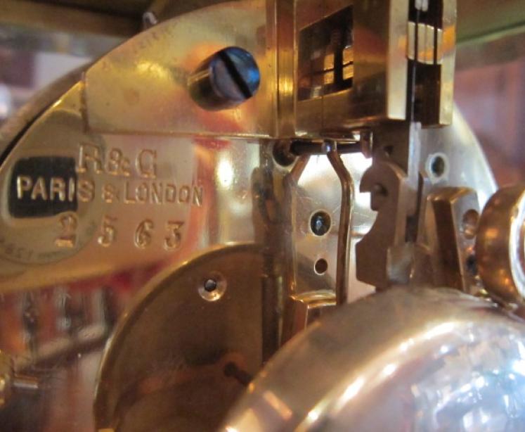 Very Small 19th Century French 'Four Glass' Clock - Image 4