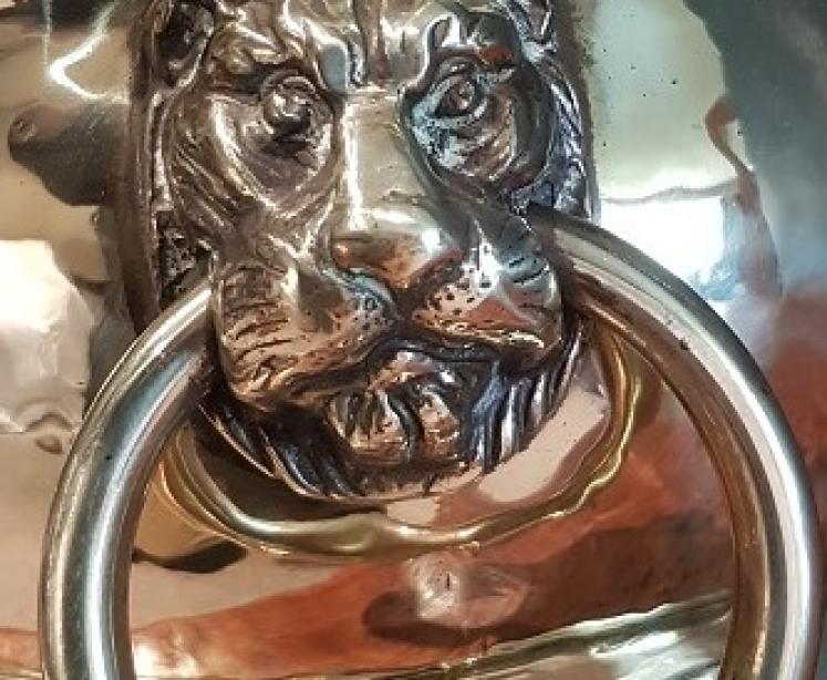 Antique Victorian Solid Brass Planter - Image 7