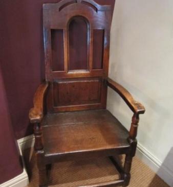 Unusual Early 18th Century Oak Wainscot Armchair