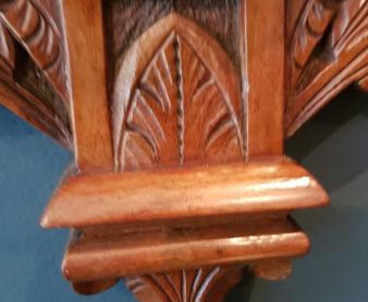 Superb Antique Carved Walnut Banjo Barometer  - Image 7