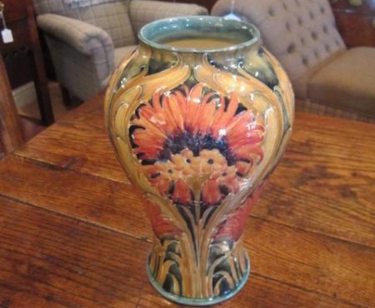 Stunning McIntyre Moorcroft Cornflower Vase - Image 1