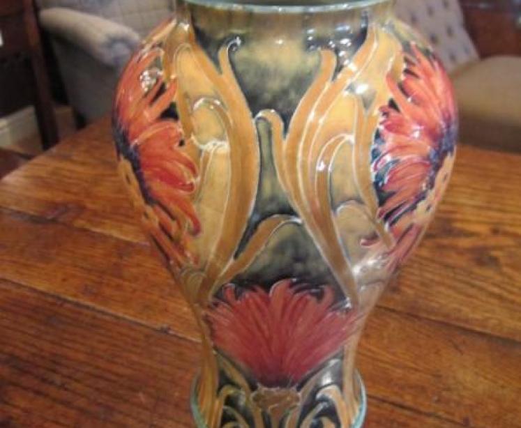 Stunning McIntyre Moorcroft Cornflower Vase - Image 2