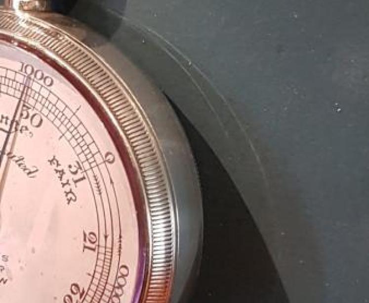 Antique Edwardian Silver Pocket Barometer - Image 6