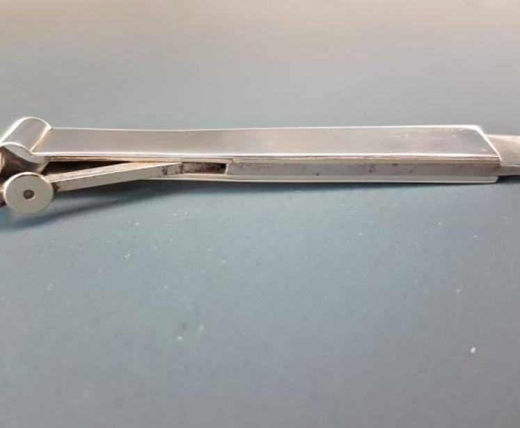 Edwardian Silver Carriage Lamp Cigar Cutter - Image 1