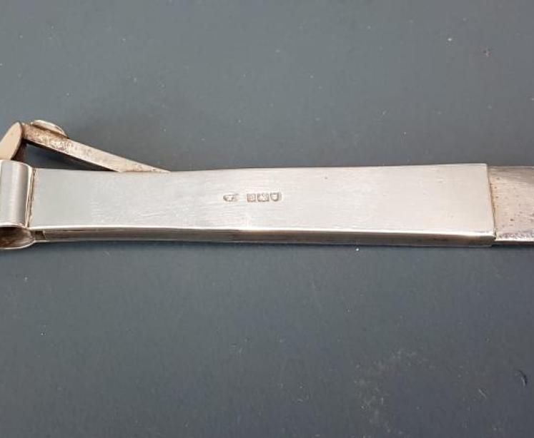 Edwardian Silver Carriage Lamp Cigar Cutter - Image 2