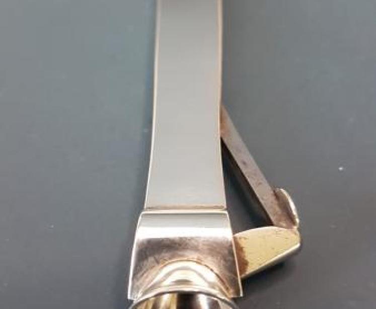 Edwardian Silver Carriage Lamp Cigar Cutter - Image 5