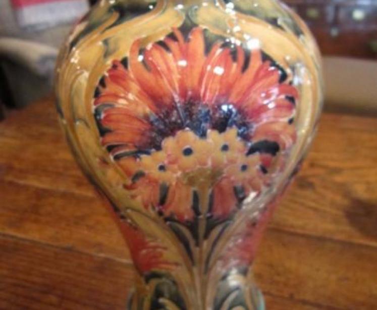 Stunning McIntyre Moorcroft Cornflower Vase - Image 5