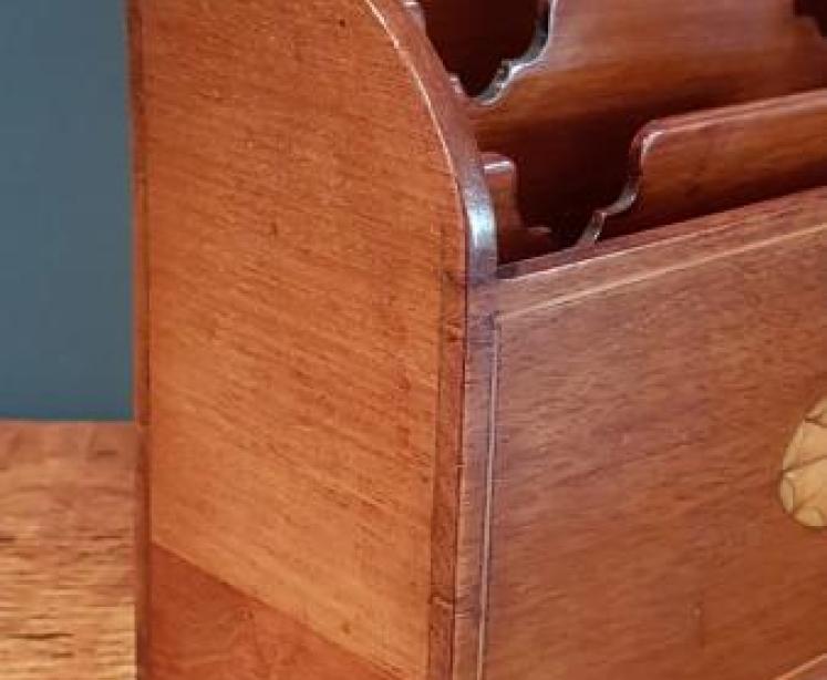 Edwardian Mahogany Letter Rack - Image 5