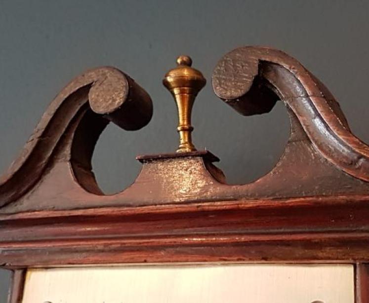 Fine George III Mahogany Stick Barometer - Image 2