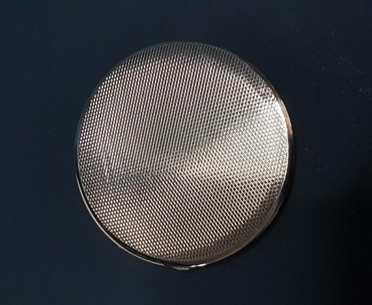 George V Period Silver Engine Turned Compact - Image 2