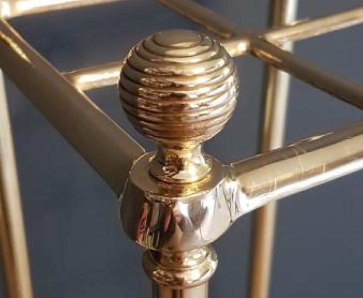 Victorian Brass Stick Stand With Cast Iron Base - Image 4