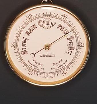 Brass Cased Large Size Marine Barometer