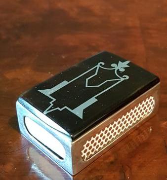 Victorian Silver and Tortoise Shell Matchbox Cover