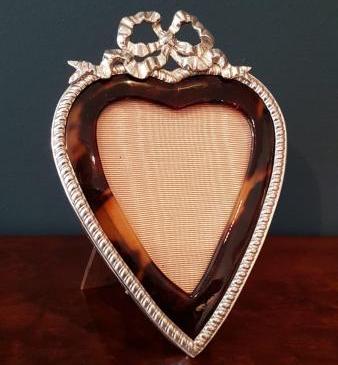 Fine Quality Victorian Silver and Tortoise Shell Photo Frame