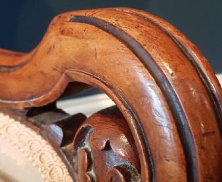 Victorian Carved Walnut Framed Chair - Image 7