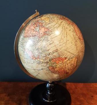 1930's Geographia 10" Paper Mache Globe