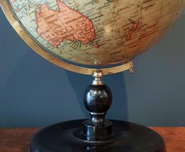 1930's Geographia 10" Paper Mache Globe - Image 2