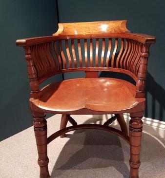 Top Quality Victorian Walnut Desk Chair