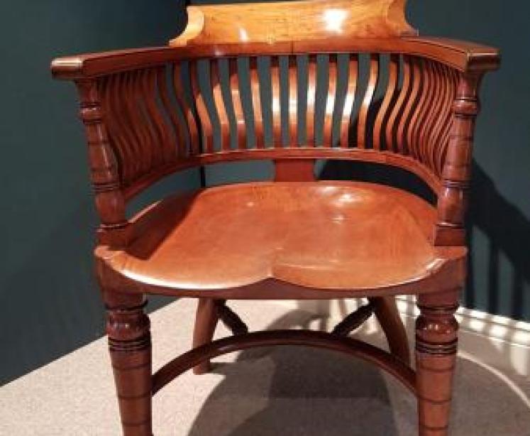 Top Quality Victorian Walnut Desk Chair - Image 1