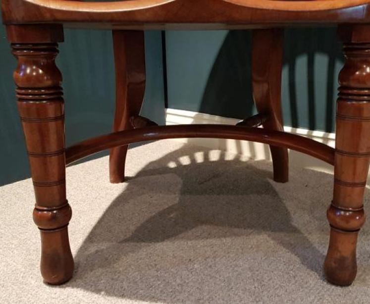 Top Quality Victorian Walnut Desk Chair - Image 5