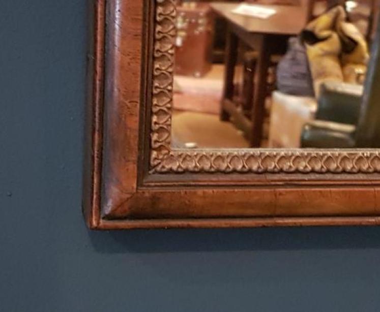 Edward Walnut Over Mantel Mirror - Image 3