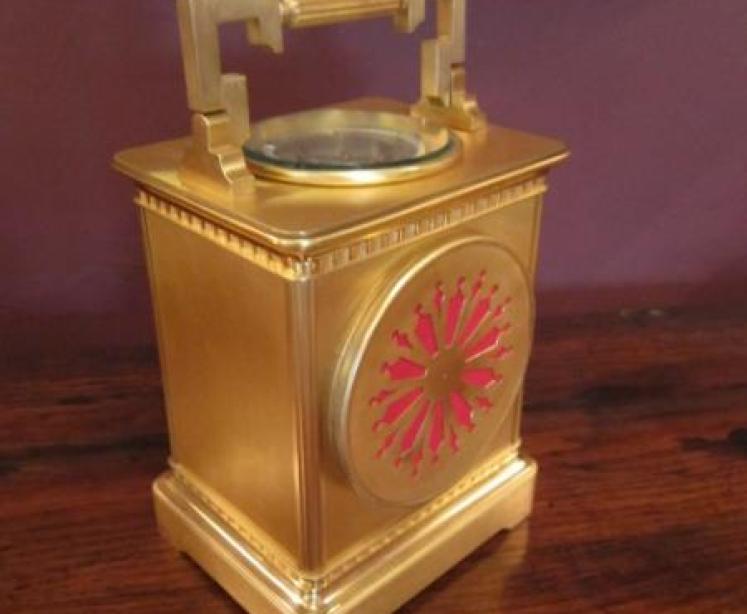 Superb 19th Century Large Striking Carriage Clock - Image 5