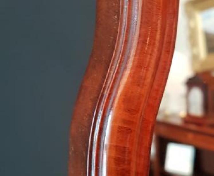 Edwardian Walnut Cheval Mirror - Image 6