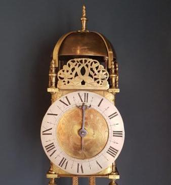 George II Antique Verge Lantern Clock