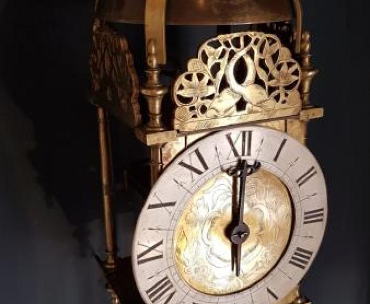 George II Antique Verge Lantern Clock - Image 2