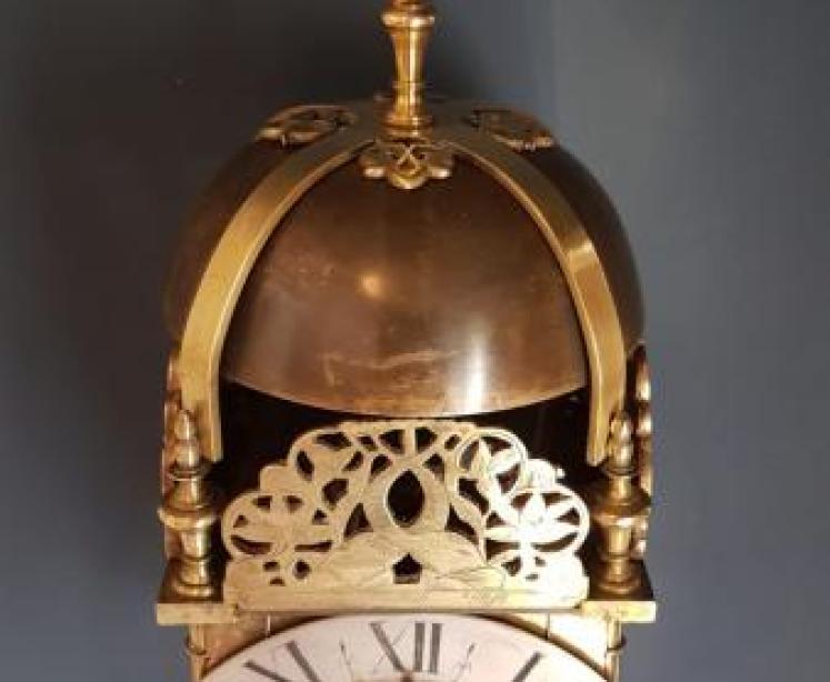 George II Antique Verge Lantern Clock - Image 3