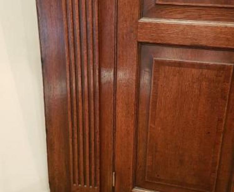 Superb George III Oak Double Corner Cupboard - Image 5