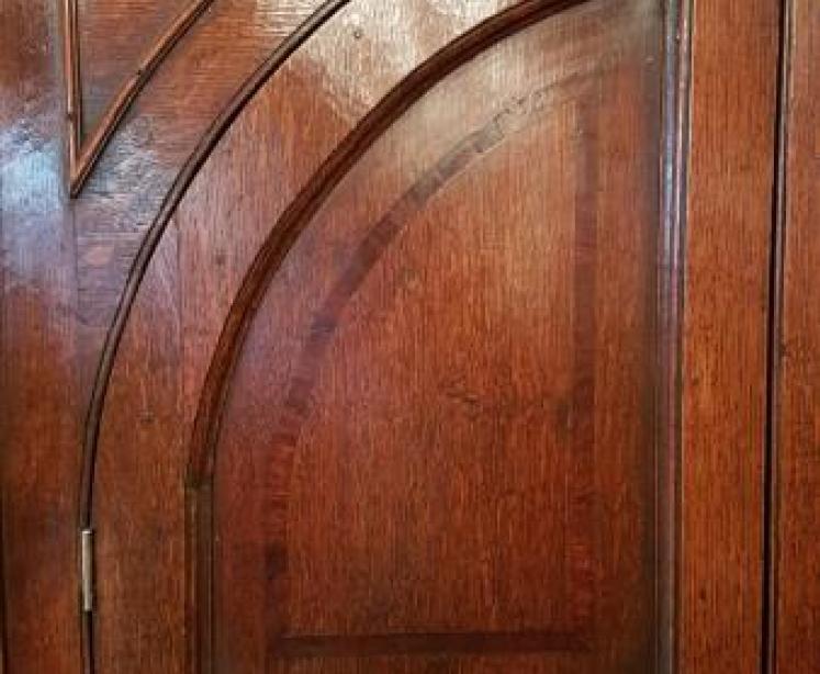 Superb George III Oak Double Corner Cupboard - Image 6