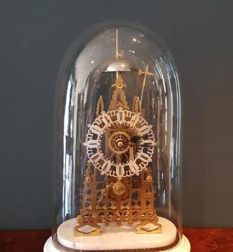 Fine Victorian Skeleton Clock With Passing Strike