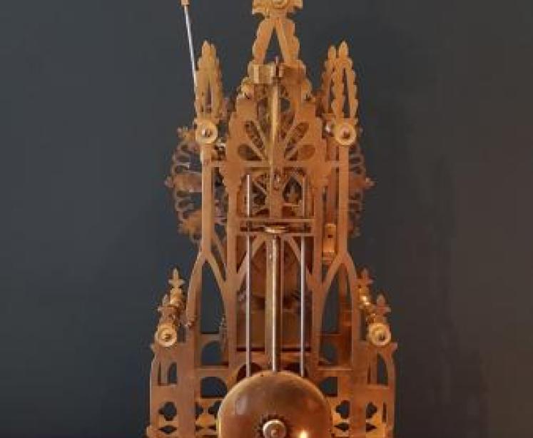 Fine Victorian Skeleton Clock With Passing Strike - Image 2