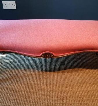 Victorian Carved Mahogany Cabriole Leg Stool