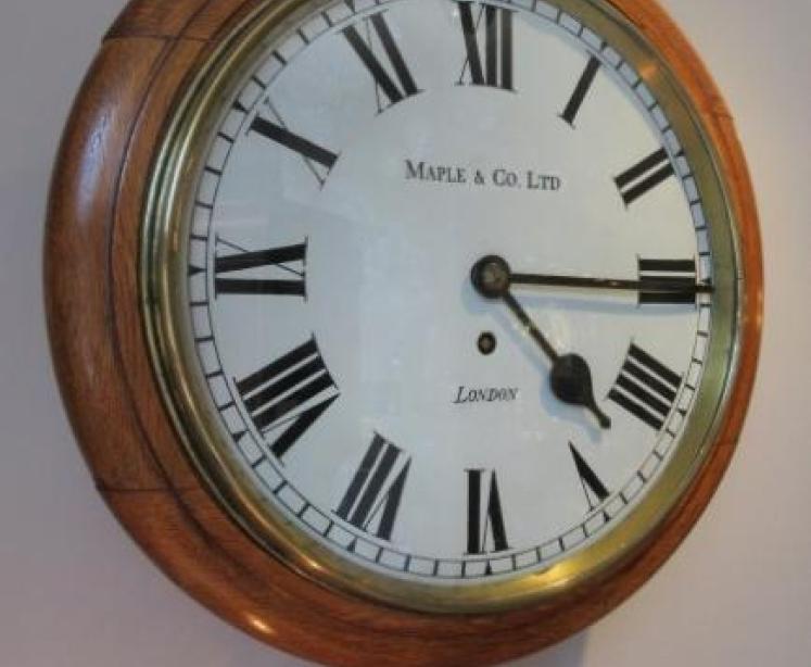 19th Century Maple & Co, London Fusee Wall Clock - Image 1