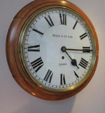 19th Century Maple & Co, London Fusee Wall Clock
