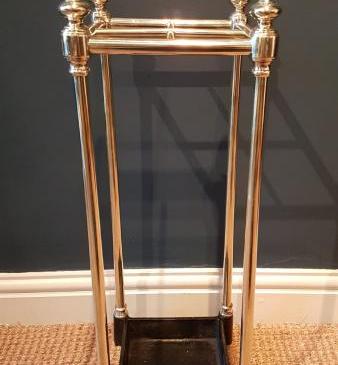 Victorian Brass and Cast Iron Stick Stand