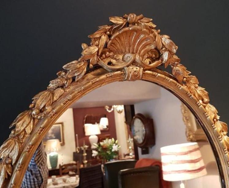 Superb Victorian Timber Gilt Dressing Table Mirror - Image 4